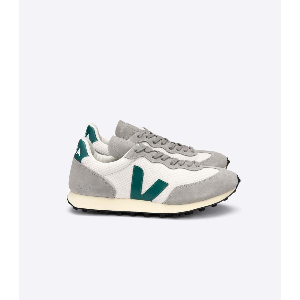 Grey/Green Women\'s Veja RIO BRANCO HEXAMESH Running Shoes | AU 429MQZ